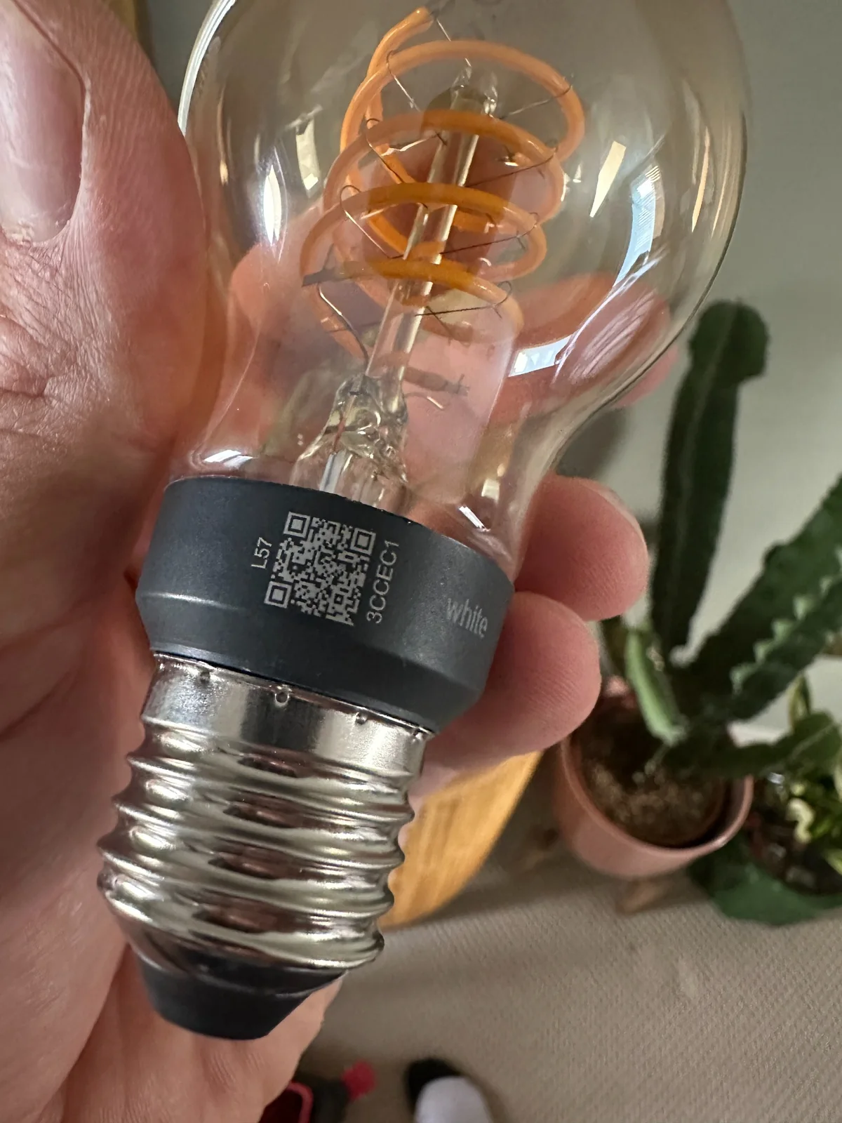LED Filament Lamp LED filament lamp used for a decorative lighting installation